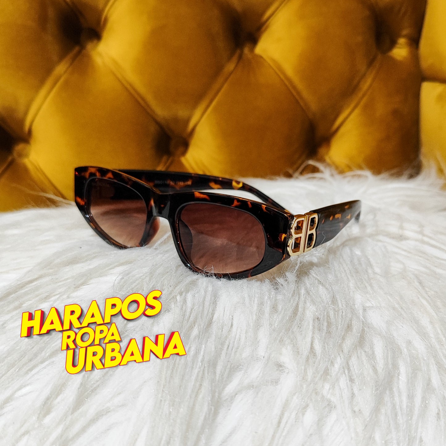 Gafas balenciaga cafes animal print