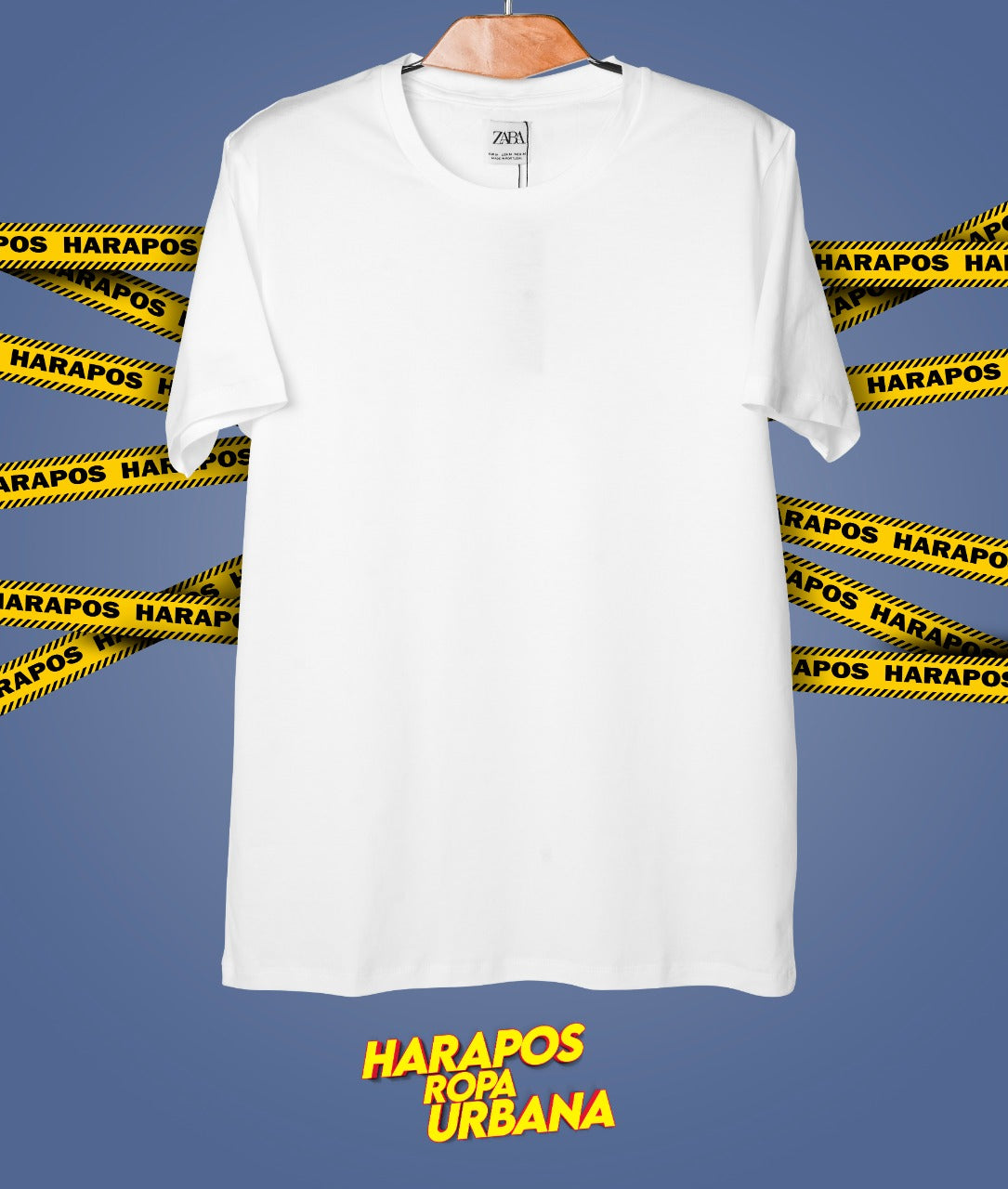 Polera zara basica blanca