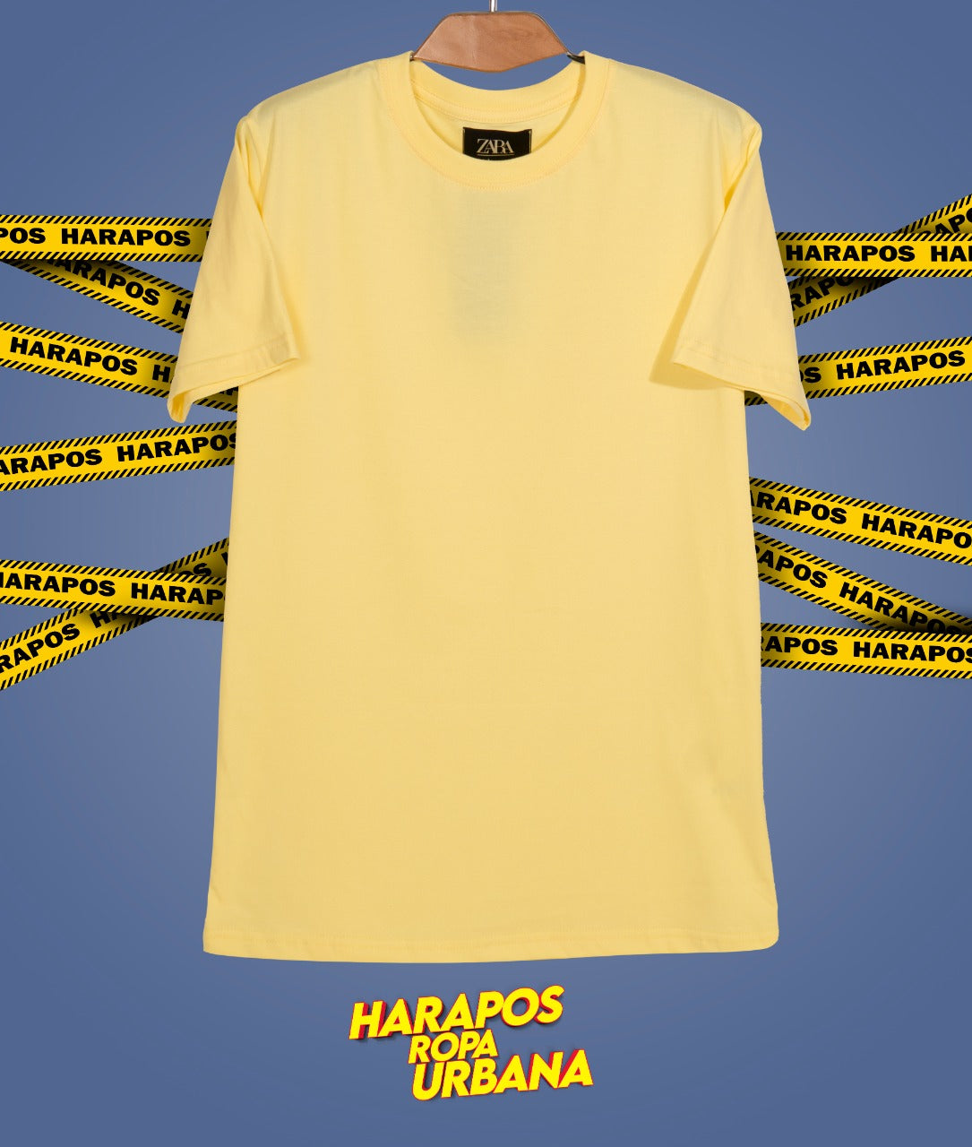 Polera zara basica amarilla