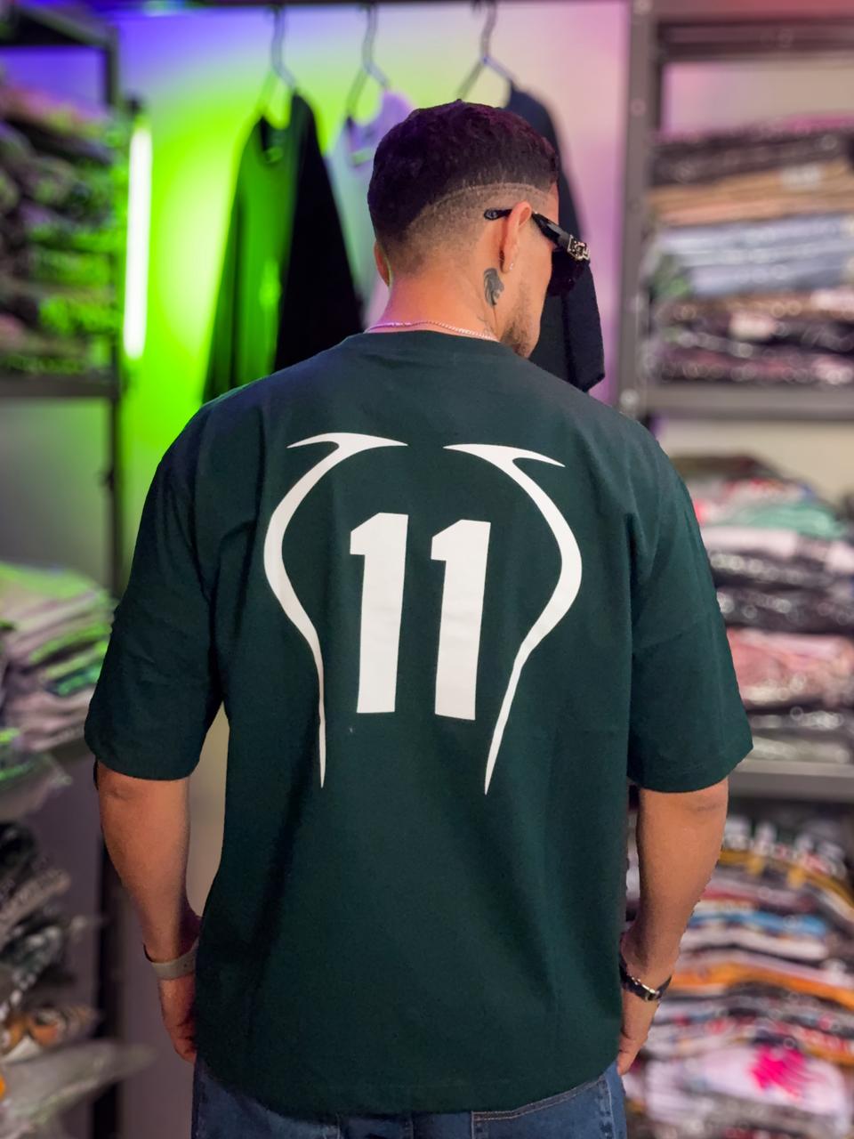 Polera Hellstar Boxifit verde