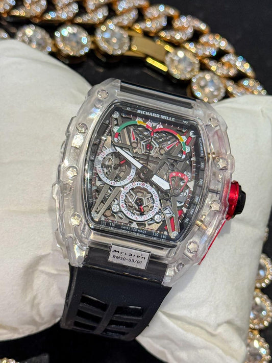 Reloj Richard Mille manilla negro/transparente