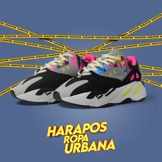 Zapatillas Adidas Yeezy 700 plomo y rosa