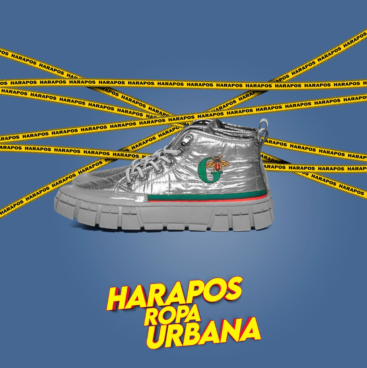 Zapatilla gucci premium botines plomos reflectivos