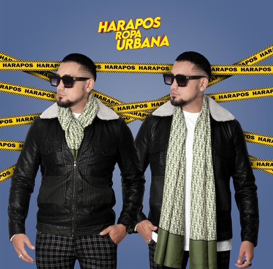 Bufanda dior verde letras