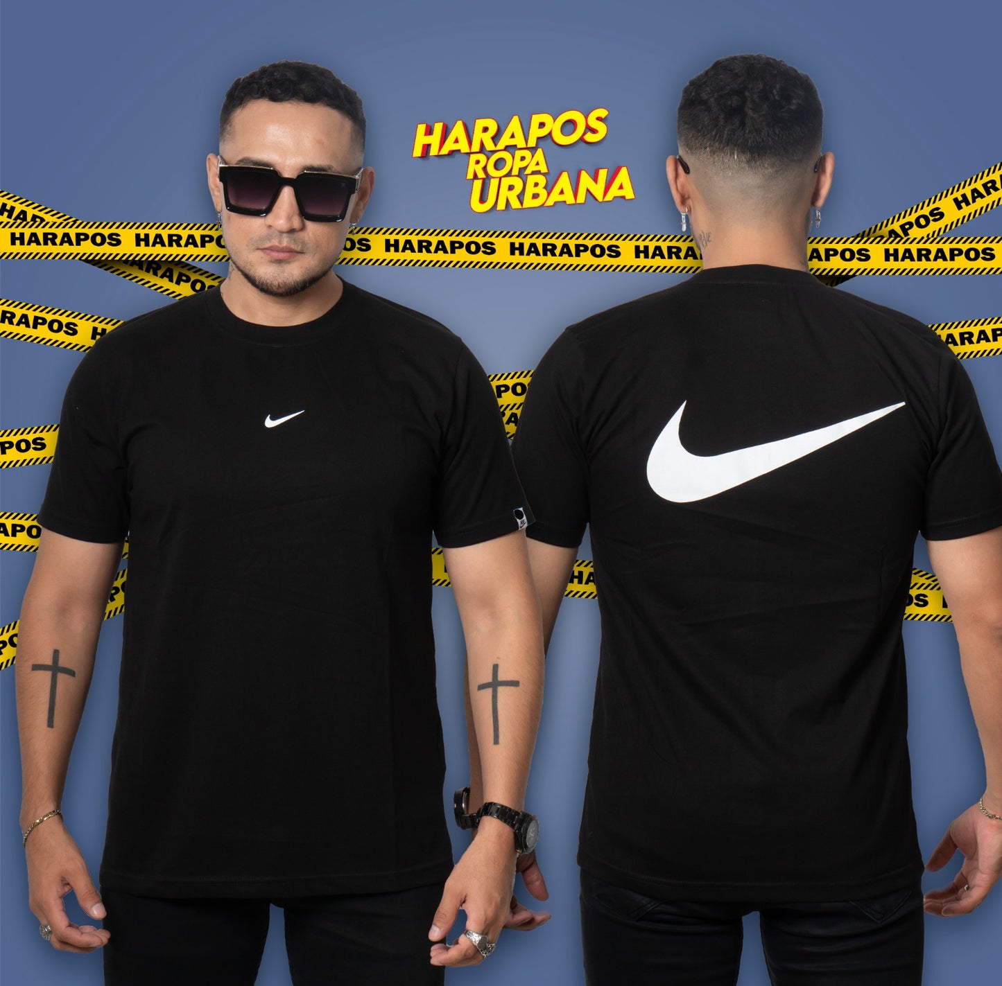 Polera nike negra clasica
