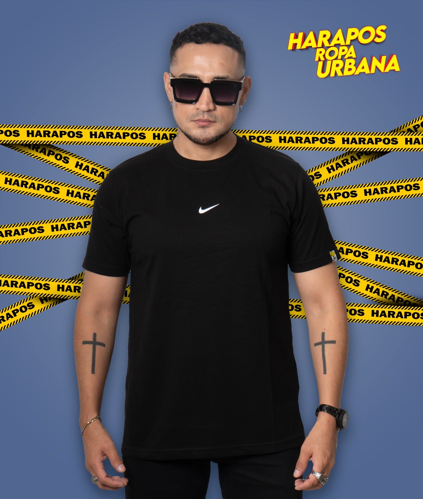 Polera nike negra clasica
