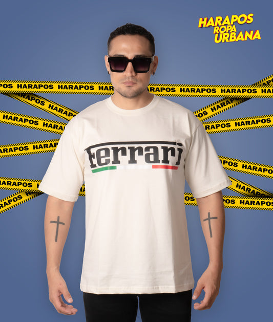 Polera puma ferrari crema