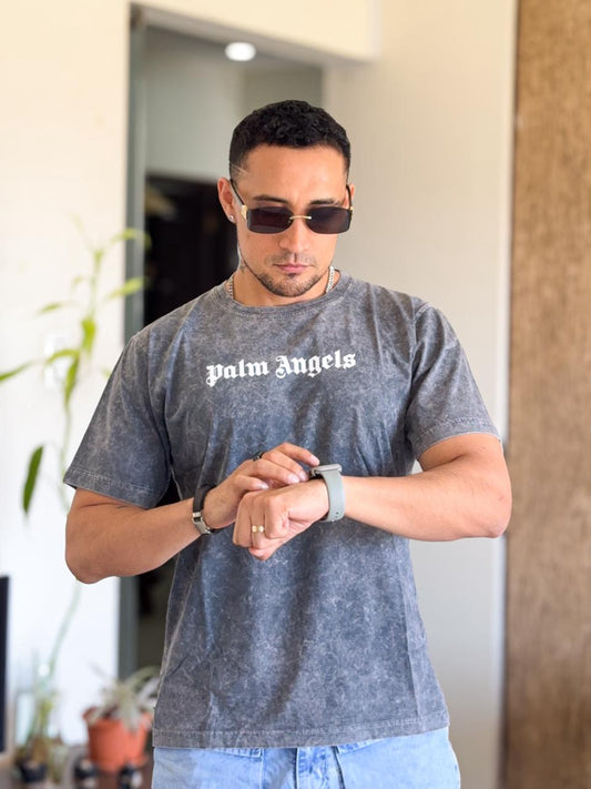 Polera Palm Angels Pre-lavada Angel ploma