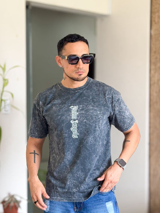 Polera galants palm angels plomo