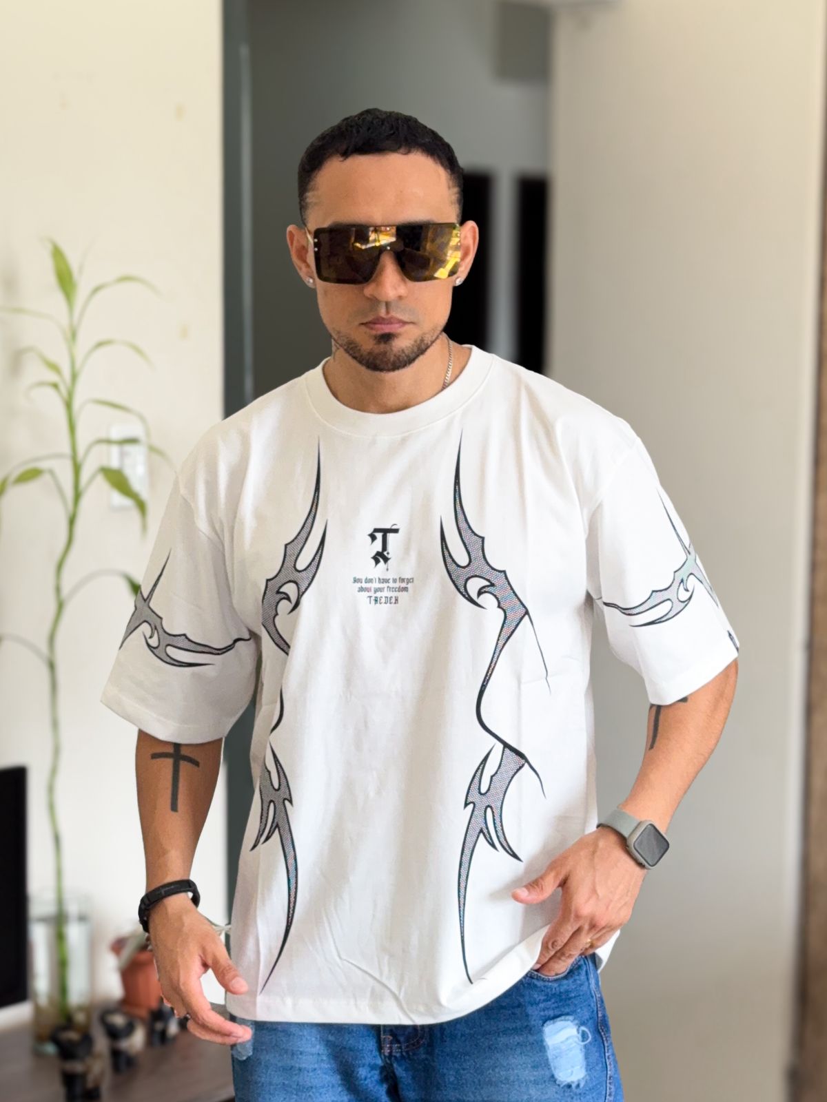 Polera Tredek T blanco marfil