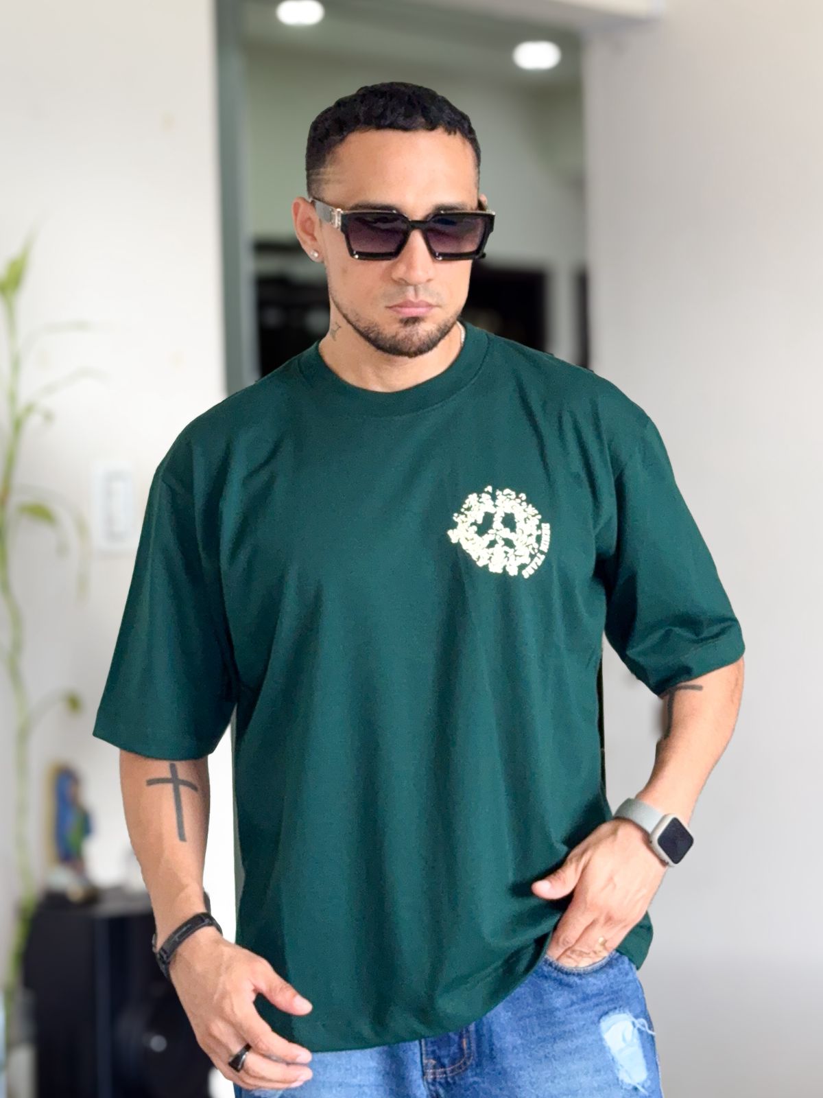 Polera Denim Tears verde