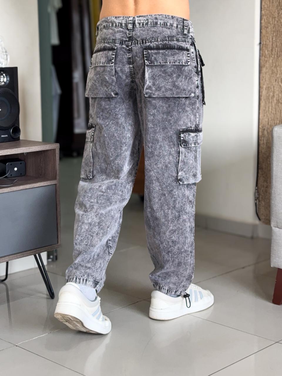 Pantalon club black pachuco pre lavado plomo