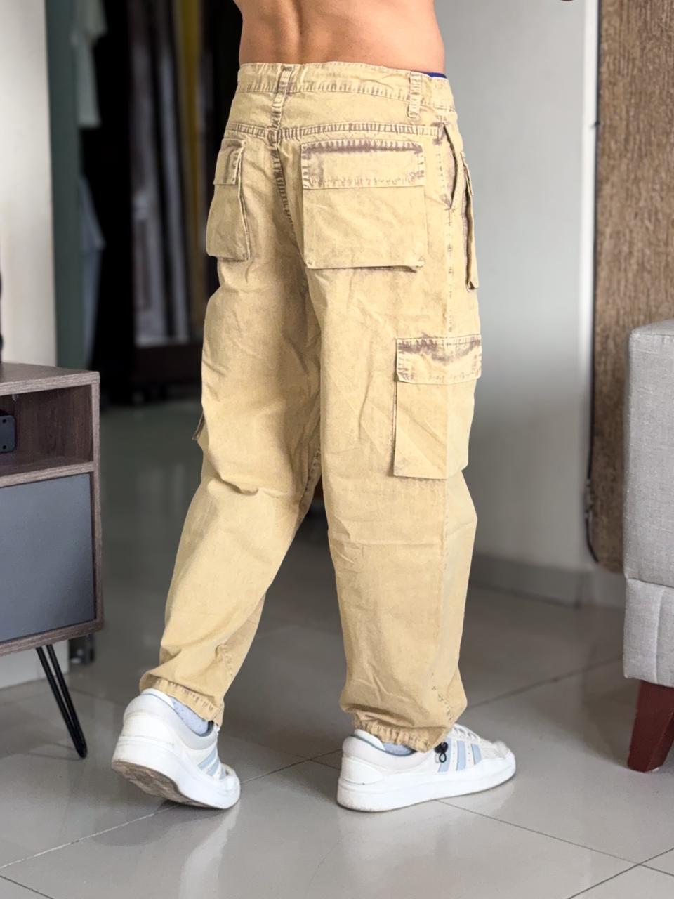 Pantalon club black pachuco pre lavado crema