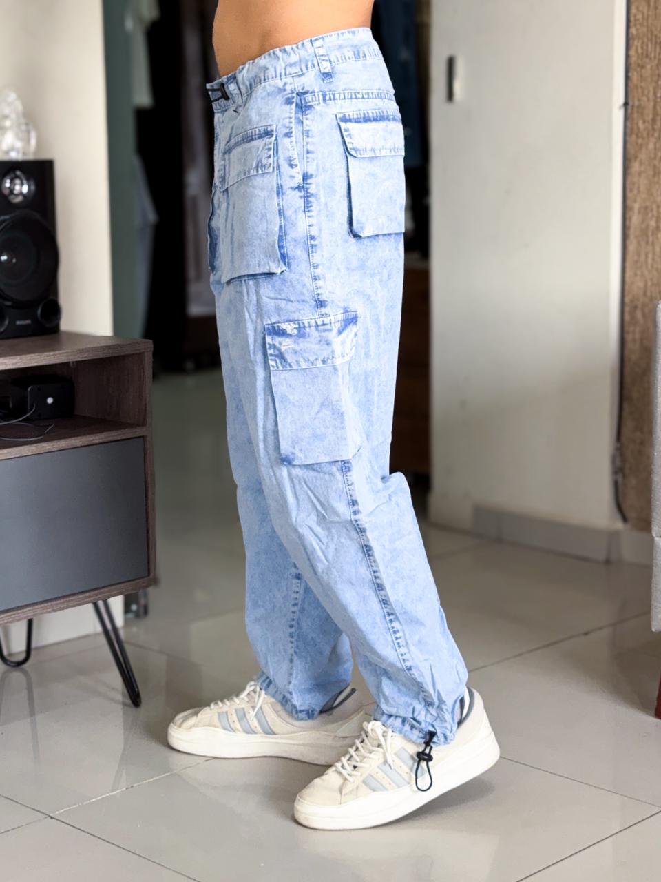 Pantalon club black pachuco pre lavado celeste